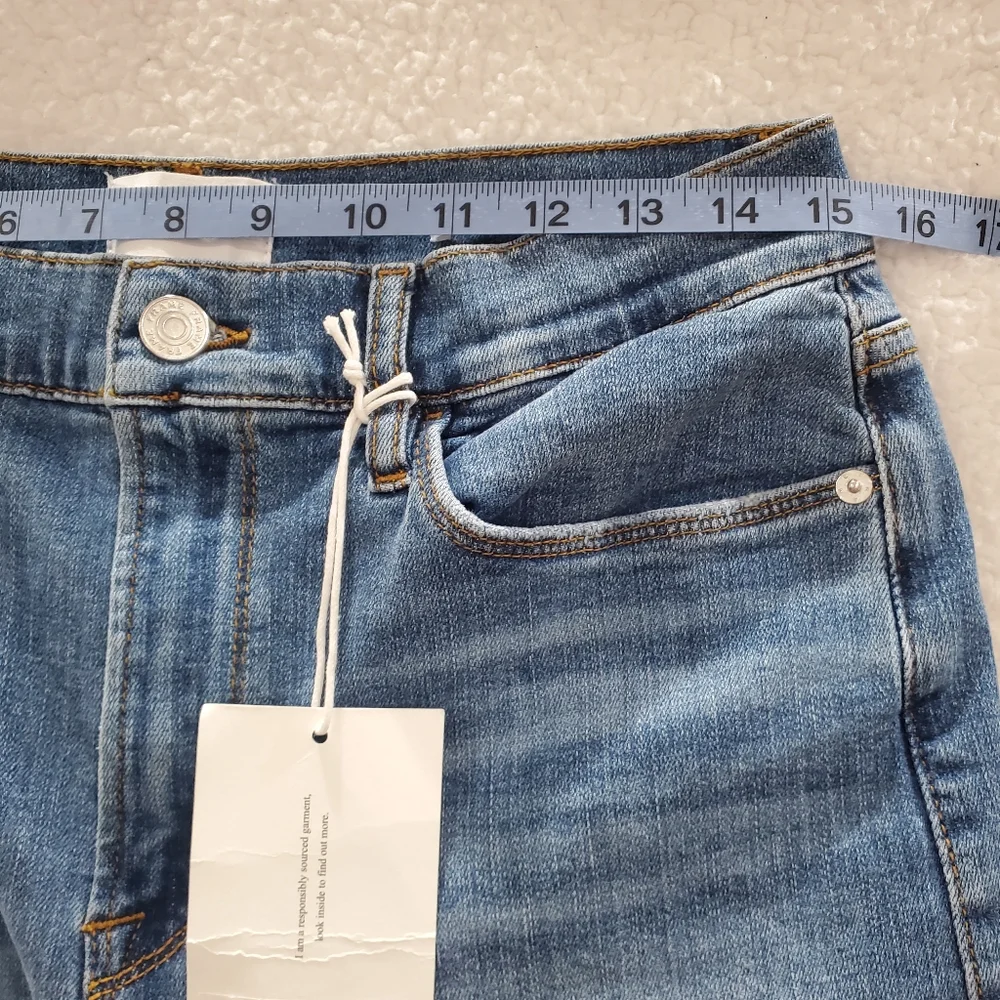 Frame Women's Size 32 Blue Le Palazzo High-Rise Wide Leg Denim Jeans Pants. - Picture 8 of 14